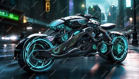 Premium Ai Image Future Neo Cyber Motorcycle