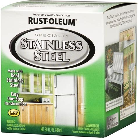 Specialty stainless steel paint contains real stainless steel pigments to create a rich, metallic finish. Rust-Oleum Effects Paint Stainless Steel 887ml | Painting ...