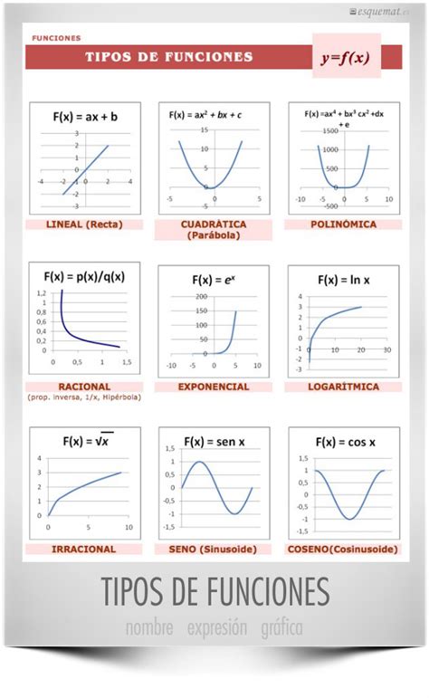 Tipos De Funciones Esquemat