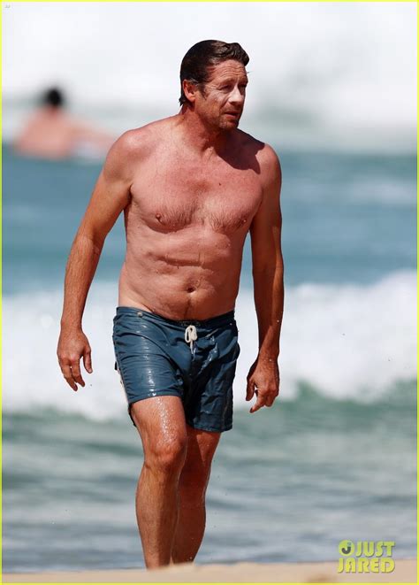 Photo Simon Baker Beach Day With Son Claude 40 Photo 4970145 Just Jared Entertainment News