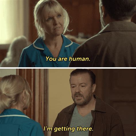 You Are Human Inspirational Quote Ricky Gervais