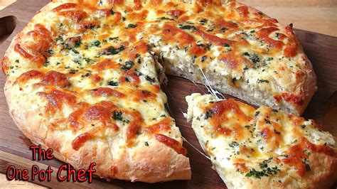 Cheesy Garlic Bread Pizza Base Recipe Recipe Flow