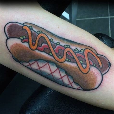 Fortunately, because there are so many cool shoulder tattoo. 40 Hot Dog Tattoo Designs For Men - Food Ink Ideas