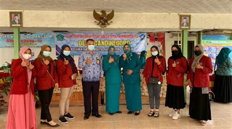 Sambutan kepala desa di acara kematian. Tim KKN-P Umsida Terlibat Dalam Acara Pelantikan Ketua PKK Desa - DRPM