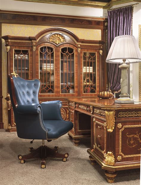 Classic English Office Study Room Furniture Sets