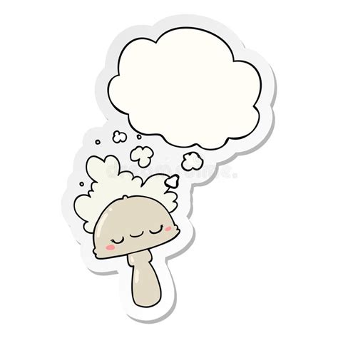 Cartoon Cloud Blowing Wind Stock Illustration