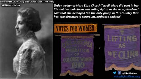 On February 6th We Honored Mary Eliza Church Terrell Vrablackhistory