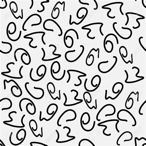 Free Download Seamless Pattern Black Squiggles Abstract Background