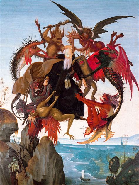 Michelangelo The Torment of Saint Anthony 1488 Art Print | Etsy