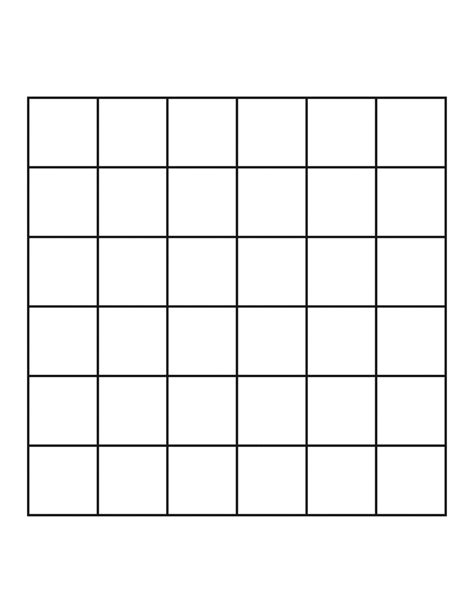 Printable Blank Grid