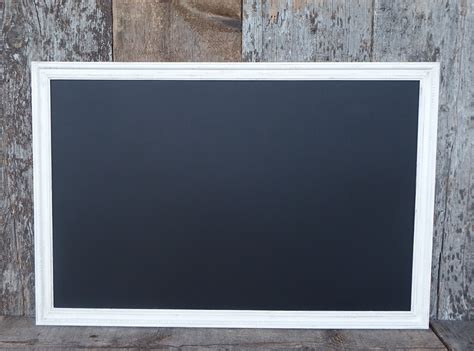 Large Framed Magnetic Chalkboard Distressed By Itsnbitsnthings