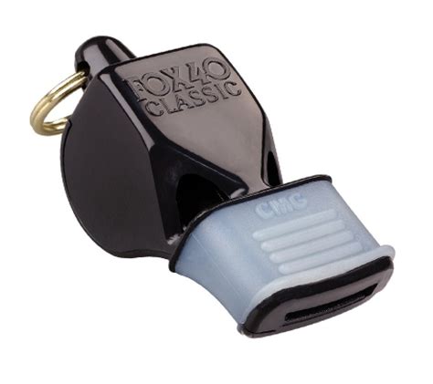 Fox 40 Classic Whistle Cmg Black Whistles Nso