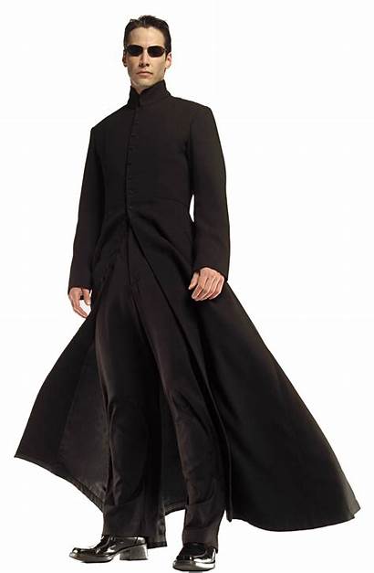 Matrix Neo Keanu Reeves Trench Transparent Coat