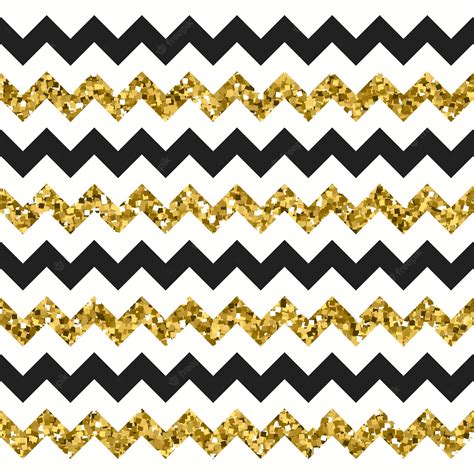 Premium Vector Glittery Gold Chevron Zigzag Pattern