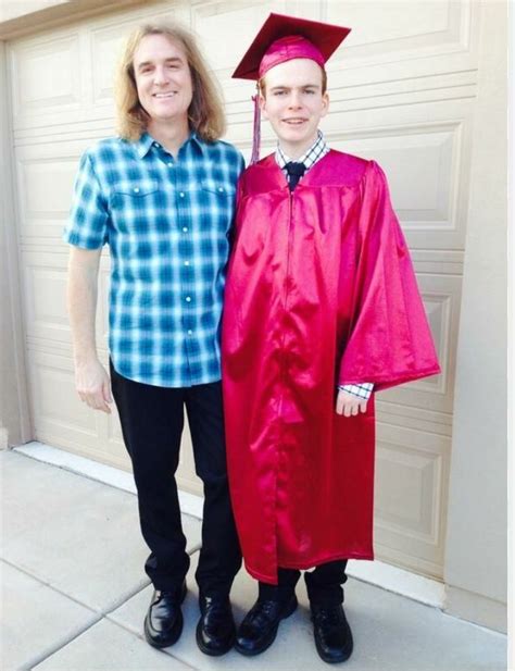David Ellefson And His Son David Ellefson Dave Mustaine Cool Bands Sons Academic Dress