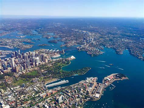 Fond Décran Australie Sydney Vue Aérienne Ville Paysage Urbain