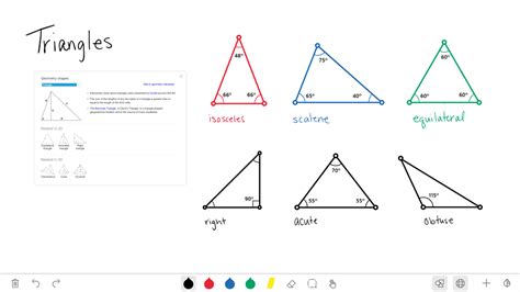 Available tools in the whiteboard app. Microsoft's Whiteboard app for teachers and students show ...