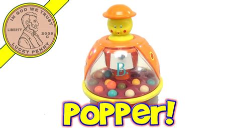 B Poppitoppy Spinning Ball Top Popper Baby Toy By Battat Youtube