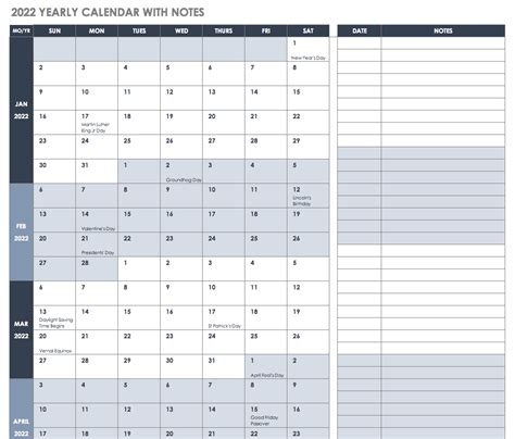 Free printable 2020 quarterly calendars with holidays: Free Excel Calendar Templates