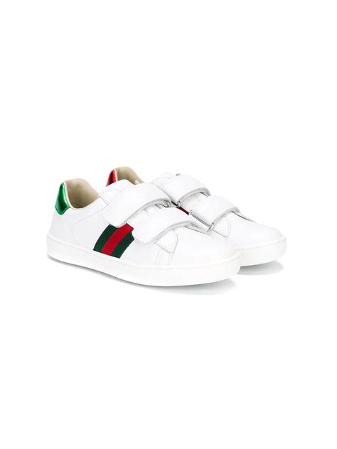 Crea Junior Gucci Kids Sneakers 455496 Cpwp0 9085 Gr Whitevrvrosbs