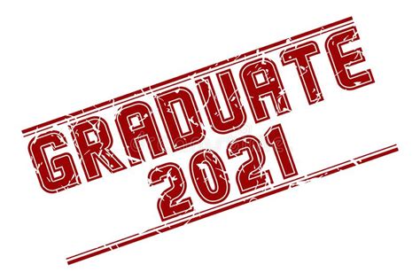 Stamp Graduate 2020 With Scuff On A White Background The Grunge Style