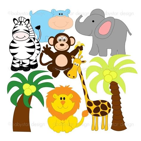 Baby Jungle Animal Clipart Free Download On Clipartmag