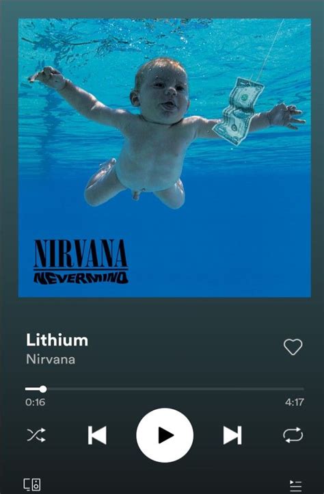 Lithium Nirvana Spotify In 2022 Spotify Screenshot Music Video Song