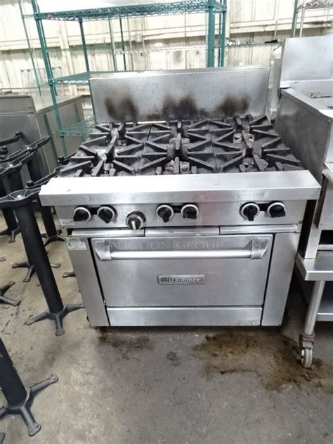 8 burner gas commercial catering ovens from caterkwik at unbeatable prices with next day delivery available! U.S. Range Stainless Steel Commercial Natural Gas 6-Burner ...