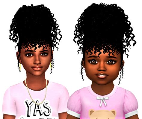Lana Cc Finds Ebonix Bianca Toddler Version Toddler Hair Sims 4