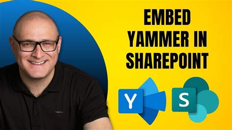 how to add yammer to a sharepoint page youtube