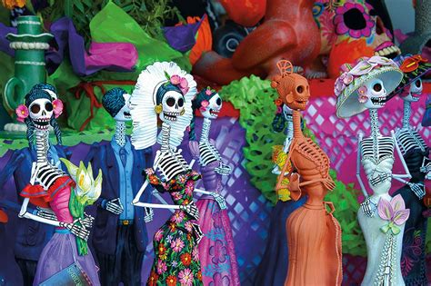 Day Of The Dead Catrinas Are Hand Painted In Classic Talavera
