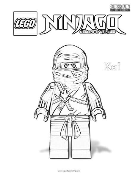 Super coloring free printable coloring pages for kids coloring sheets free colouring book illustrations printable pictures clipart black and white pictures line art and drawings. Kai Lego Ninjago Coloring Page - Super Fun Coloring