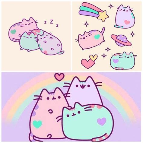 Just Made This Collage Of Colourful Pusheen They Are Sooooo Cute Hope