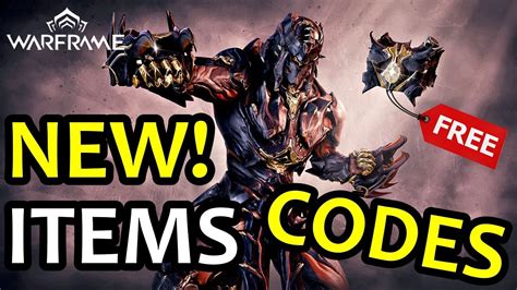 New Warframe Items Codes 2023 Warframe Codes Free Items Youtube