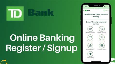 Td Bank Online Banking Register Enroll Credit Card Login Youtube