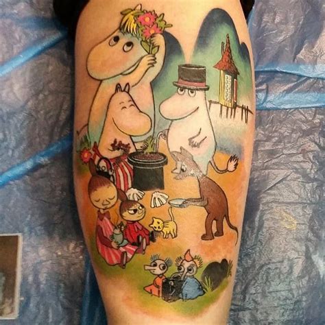 12 Charming Moomin Tattoos | Moomin tattoo, Cartoon tattoos, Tattoos