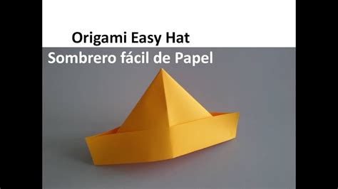 How To Make A Simple Origami Hat 🤠 Diy Paper Crafts Cómo Hacer Un
