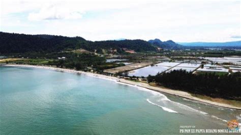 Wisata Papua Pesona Pantai Holtekamp Di Kota Jayapura Tribun