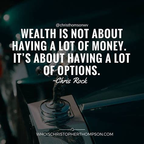 A Black And White Photo With A Quote On It That Says Wealth Is Not