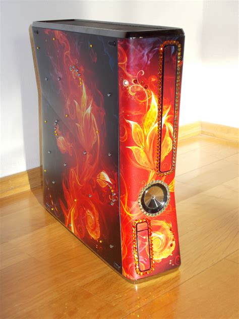Custom Xbox 360 Slim W Skin From And Hand Placed