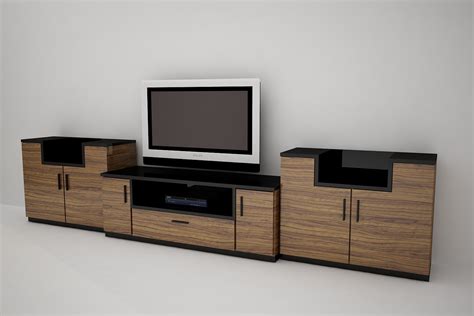 Tv Stand 3d Model Max Obj 3ds Dxf