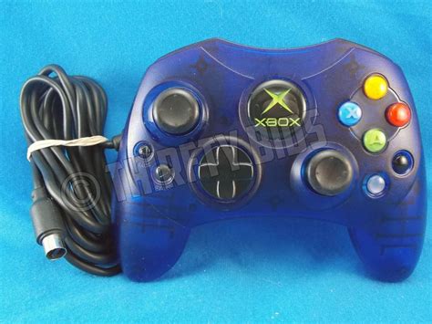 Genuine Microsoft Xbox Original Controller S Gamepad Blue Oem X09 64241