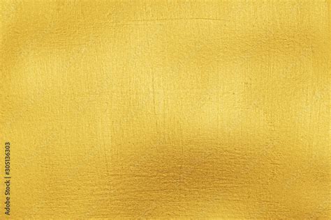 Gold Background Golden Paint Texture Shiny Wall Suface Stock Photo