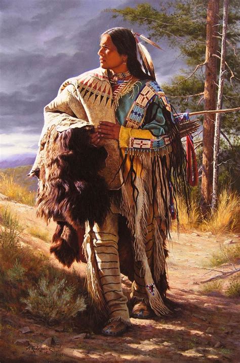 A Sioux Gentleman By Artist Alfredo Rodriguez Western Wild Wild