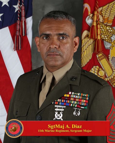 Sergeant Major Albert Diaz 1st Marine Division Biography