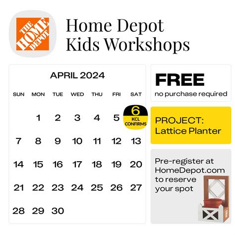 Next Free Home Depot Kids Workshop Make A Lattice Planter The Krazy