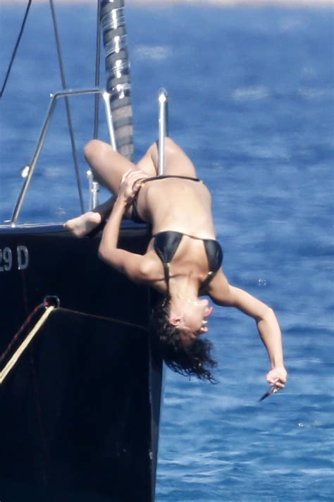 Michelle Rodriguez Bikini Candids On The Boat In Sardinia June CelebMafia