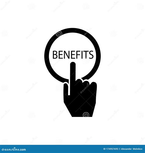 Benefits Vector Icon Isolated On Transparent Background Linear