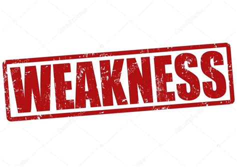 Weakness Stamp Stock Vector Image By ©roxanabalint 35288843