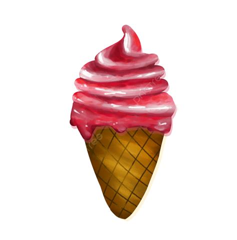 Ice Cream Flavors White Transparent Strawberry Flavored Ice Cream Ice